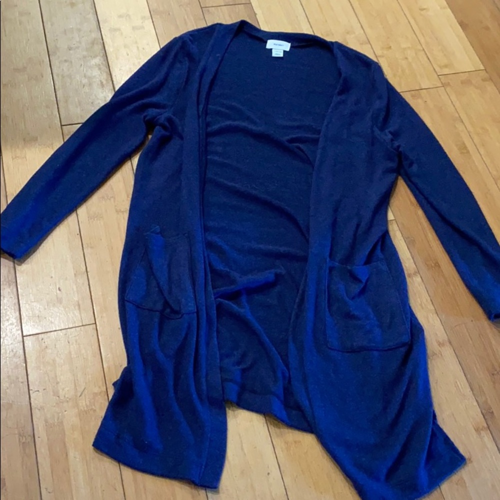 Navy cardigan